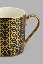 تنزيل الصورة على معرض الصور، Redtag-Black-And-Gold-Geometric-Mug-Colour:Black,-Colour:Gold,-Filter:Home-Dining,-HMW-DIN-Mugs,-New-In,-New-In-HMW-DIN,-Non-Sale,-S22A,-Section:Homewares-Home-Dining-
