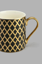 تنزيل الصورة على معرض الصور، Redtag-Black-And-Gold-Geometric-Printed-Mug-Colour:Black,-Colour:Gold,-Filter:Home-Dining,-HMW-DIN-Mugs,-New-In,-New-In-HMW-DIN,-Non-Sale,-S22A,-Section:Homewares-Home-Dining-
