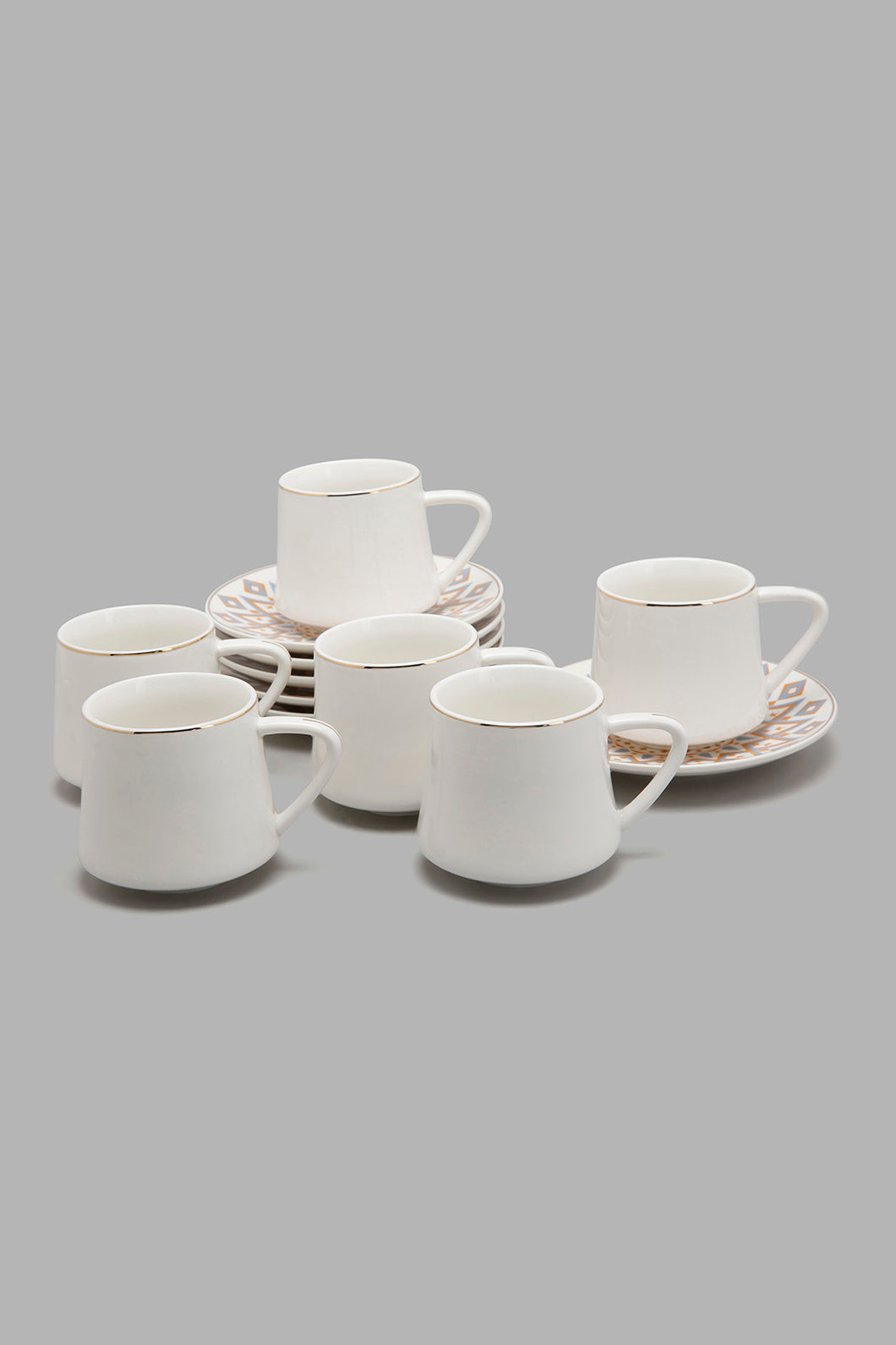 Redtag-Assorted-Geometric-Tea-Cup-&-Saucer-12-Piece-Tea-Sets-Home-Dining-