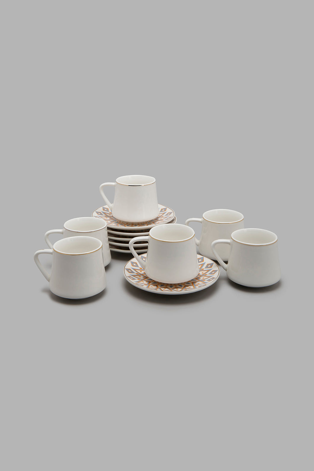 Redtag-Assorted-Geometric-Espresso-(12-Piece)-Colour:Assorted,-Filter:Home-Dining,-HMW-DIN-Crockery-Sets,-New-In,-New-In-HMW-DIN,-Non-Sale,-S22A,-Section:Homewares-Home-Dining-