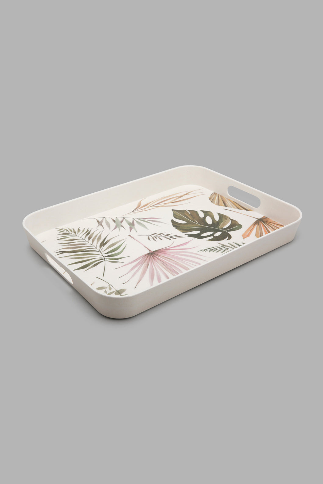 Redtag-Multicolour-Lefe-Bamboo-Rectangle-Tray-Trays-Home-Dining-