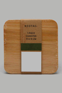 Redtag-Multicolour-Lefe-Bamboo-Canister-(-Small)-Storage-Home-Dining-0