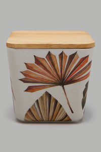 Redtag-Multicolour-Lefe-Bamboo-Canister-(-Small)-Storage-Home-Dining-0