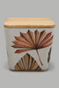 Redtag-Multicolour-Lefe-Bamboo-Canister-(-Small)-Storage-Home-Dining-0
