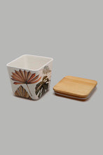 تنزيل الصورة على معرض الصور، Redtag-Multicolour-Lefe-Bamboo-Canister-(-Small)-Storage-Home-Dining-0
