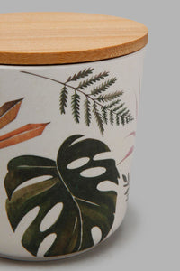 Redtag-Multicolour-Lefe-Bamboo-Canister-(Small)-Canisters-And-Jars-Home-Dining-