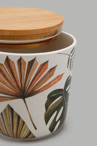 Redtag-Multicolour-Lefe-Bamboo-Canister-(Small)-Canisters-And-Jars-Home-Dining-