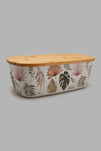 تنزيل الصورة على معرض الصور، Redtag-Multicolour-Lefe-Bamboo-Bread-Box-With-Wooden-Lid-Storage-Boxes-Home-Dining-0

