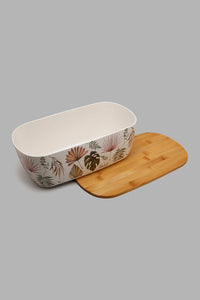 Redtag-Multicolour-Lefe-Bamboo-Bread-Box-With-Wooden-Lid-Storage-Boxes-Home-Dining-0