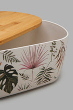 تنزيل الصورة على معرض الصور، Redtag-Multicolour-Lefe-Bamboo-Bread-Box-With-Wooden-Lid-Storage-Boxes-Home-Dining-0
