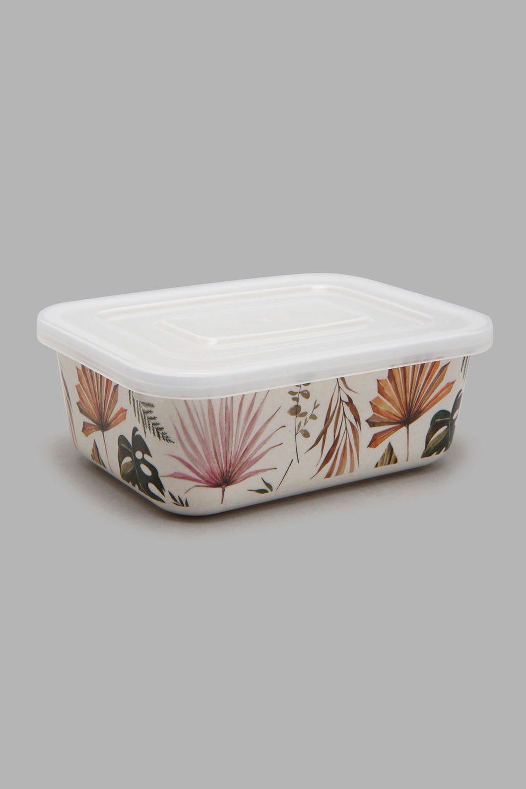 Redtag-Multicolour-Lefe-Bamboo-Storage-Box-With-Lid-(Small)-Food-Storage-Home-Dining-0