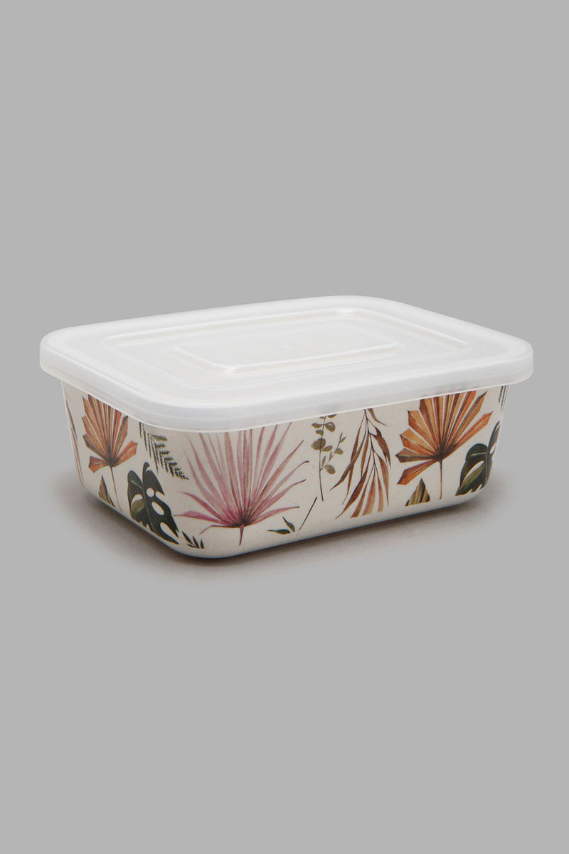 Redtag-Multicolour-Lefe-Bamboo-Storage-Box-With-Lid-(Small)-Food-Storage-Home-Dining-0
