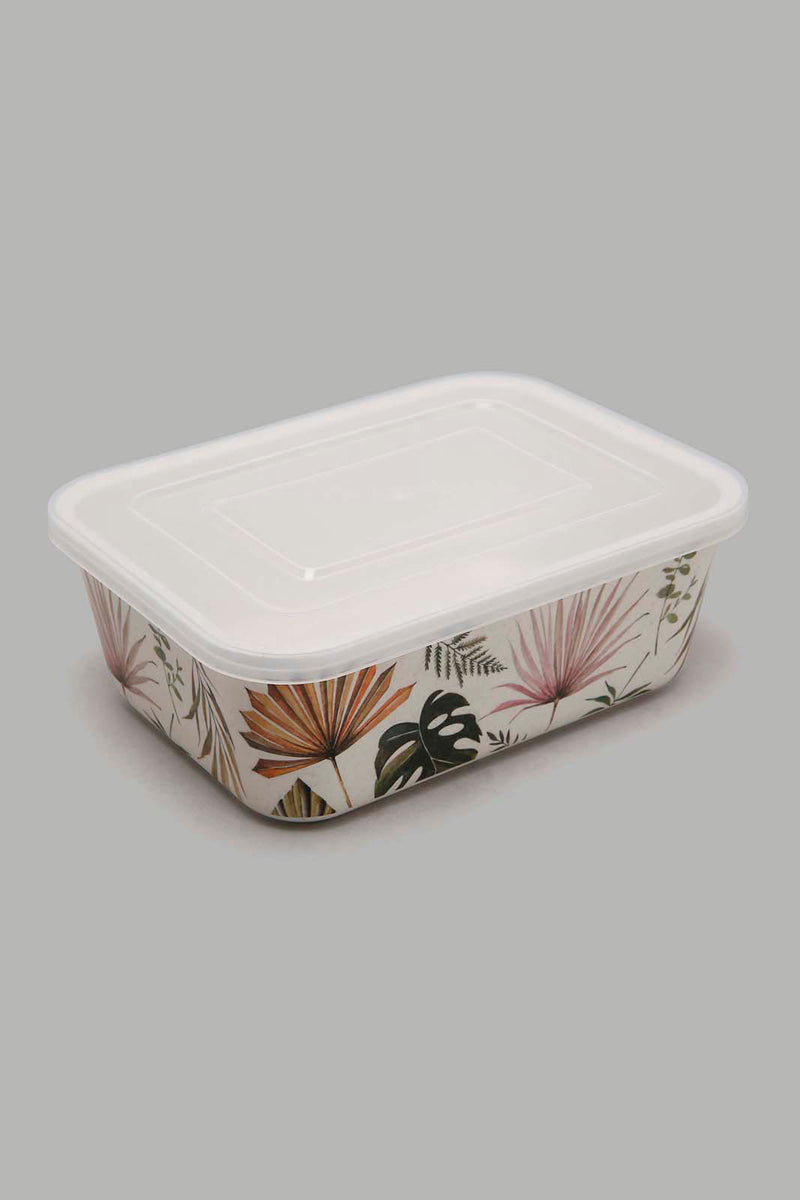 Redtag-Multicolour-Lefe-Bamboo-Storage-Box-With-Lid-(Medium)-Food-Storage-Home-Dining-0