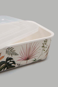 Redtag-Multicolour-Lefe-Bamboo-Storage-Box-With-Lid-(Medium)-Food-Storage-Home-Dining-0