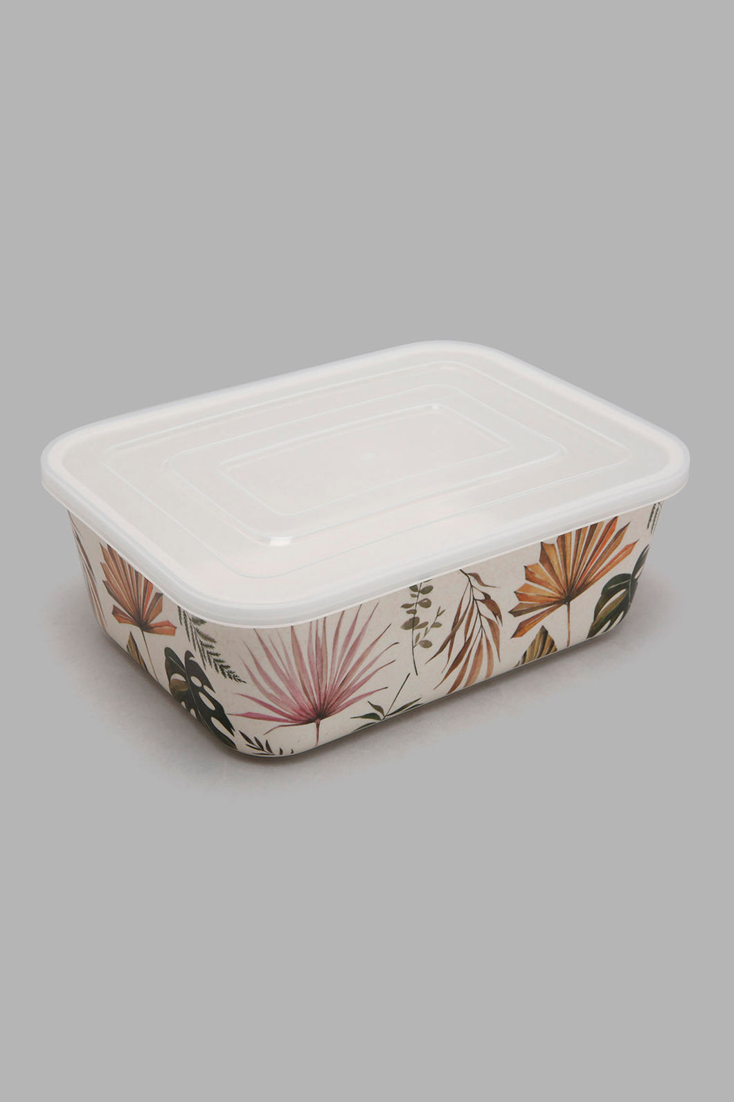 Redtag-Multicolour-Lefe-Bamboo-Storage-Box-With-Lid-(Large)-Storage-Boxes-Home-Dining-