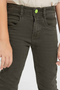 Redtag-Olive-5-Pkt-Coloured-Denim-Jean-BOY-Jeans,-Category:Jeans,-Colour:Dark-Green,-Deals:Sale,-Filter:Boys-(2-to-8-Yrs),-S22A,-Sale,-Sale-BOY-APL,-Section:Kidswear--