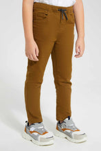 Load image into Gallery viewer, Redtag-Tan-Brown-Elasticated-Knit-Denim-Jean-BOY-Jeans,-Category:Jeans,-Colour:Tan,-Deals:Sale,-Filter:Boys-(2-to-8-Yrs),-S22A,-Sale,-Sale-BOY-APL,-Section:Kidswear--
