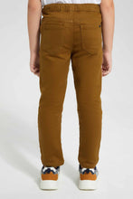 Load image into Gallery viewer, Redtag-Tan-Brown-Elasticated-Knit-Denim-Jean-BOY-Jeans,-Category:Jeans,-Colour:Tan,-Deals:Sale,-Filter:Boys-(2-to-8-Yrs),-S22A,-Sale,-Sale-BOY-APL,-Section:Kidswear--
