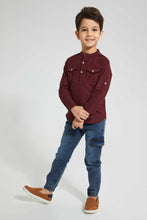 Load image into Gallery viewer, Redtag-Grey-Cargo-Acid-Wash-Jean-Jeans-Pull-On-Boys-2 to 8 Years
