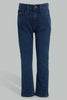 Redtag-Dark-Wash-Corduroy-Jean-Jeans-Pull-On-Boys-2 to 8 Years