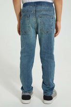 Load image into Gallery viewer, Redtag-Light-Wash-Ripped-Pull-On-Jean-Jeans-Pull-On-Boys-2 to 8 Years
