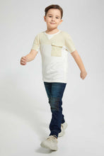Load image into Gallery viewer, Redtag-Dark-Wash-Biker-Jogger-Jeans-Pull-On-Boys-2 to 8 Years
