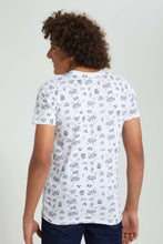 Load image into Gallery viewer, Redtag-White-Controller-Allover-Print-T-Shirt-All-Over-Prints-Senior-Boys-9 to 14 Years
