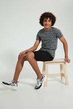 Load image into Gallery viewer, Redtag-Charcoal-Glasses-Allover-Print-T-Shirt-All-Over-Prints-Senior-Boys-9 to 14 Years
