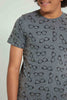 Redtag-Charcoal-Glasses-Allover-Print-T-Shirt-All-Over-Prints-Senior-Boys-9 to 14 Years