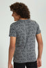 Redtag-Charcoal-Glasses-Allover-Print-T-Shirt-All-Over-Prints-Senior-Boys-9 to 14 Years