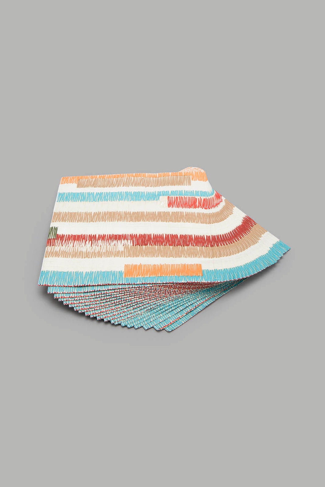 Multicolour Striped Paper Napkins (20 Piece)