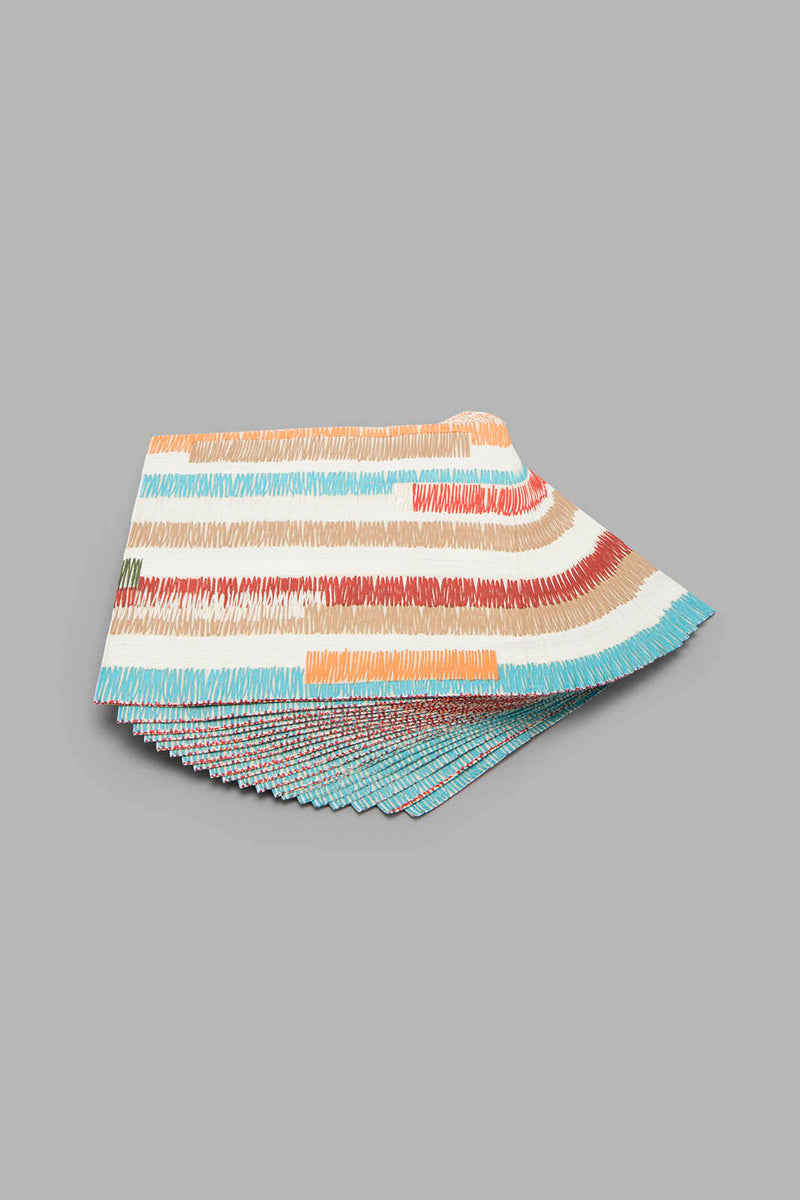 Multicolour Striped Paper Napkins (20 Piece)