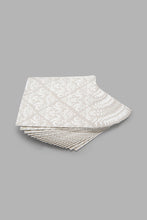 Load image into Gallery viewer, White/Grey Embellished Paper Napkins (20 Piece)
