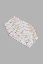 تنزيل الصورة على معرض الصور، Redtag-Beige-Geometric-Print-Rectangle-Placemat-Set-(4-Piece)-Placemats-Home-Dining-
