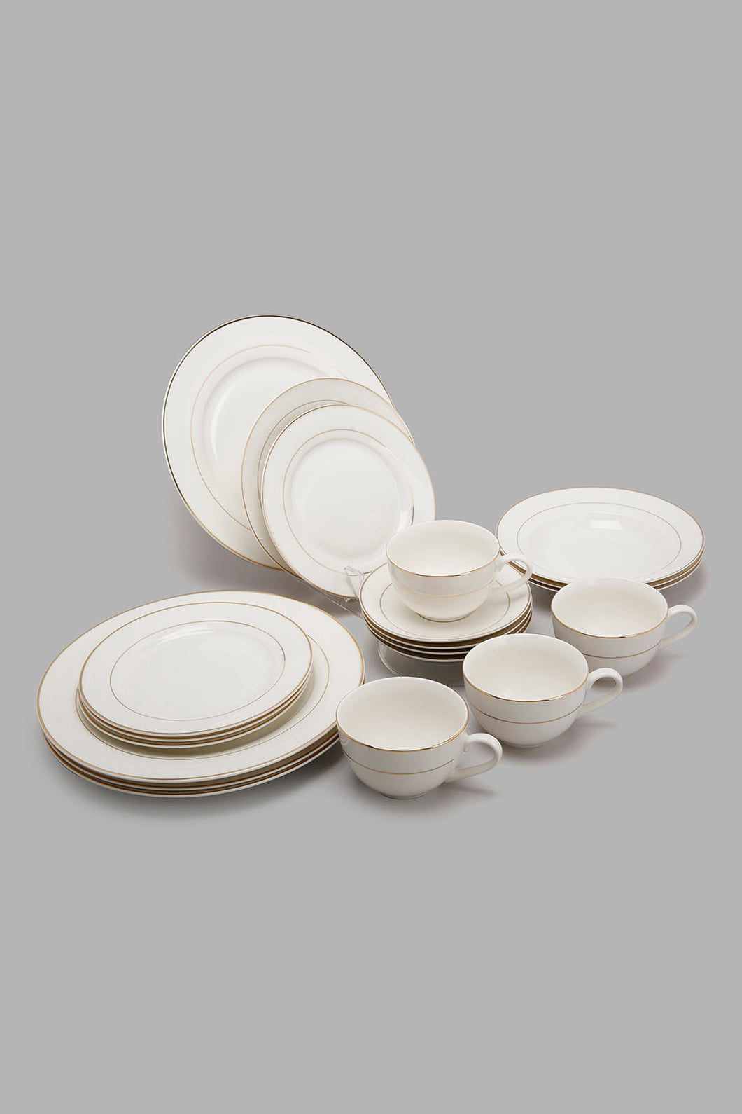 Redtag-White-Dinner-Set-With-Gold-Rim-(20-Piece)-Dinner-Sets-Home-Dining-