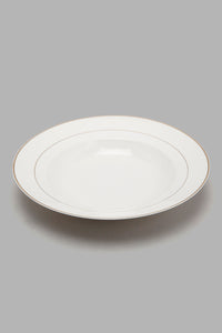 White Dinner Set With Gold Rim (20 Piece)