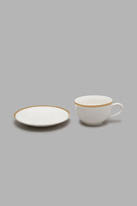 Redtag-White-Coupe-Dinner-Set-With-Gold-Rim-(-20-Piece)-Colour:White,-Filter:Home-Dining,-HMW-DIN-Crockery-Sets,-New-In,-New-In-HMW-DIN,-Non-Sale,-S22A,-Section:Homewares-Home-Dining-