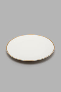 Redtag-White-Coupe-Dinner-Set-With-Gold-Rim-(-20-Piece)-Colour:White,-Filter:Home-Dining,-HMW-DIN-Crockery-Sets,-New-In,-New-In-HMW-DIN,-Non-Sale,-S22A,-Section:Homewares-Home-Dining-