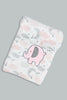 Redtag-Pink-Elephant-Fluffy-Blanket-Baby-Blankets-Baby-0 to 12 Months