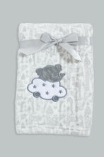 Load image into Gallery viewer, Redtag-Grey-Elephant-Fluffy-Blanket-Baby-Blankets-Baby-0 to 12 Months
