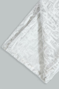 Redtag-Grey-Elephant-Fluffy-Blanket-Baby-Blankets-Baby-0 to 12 Months
