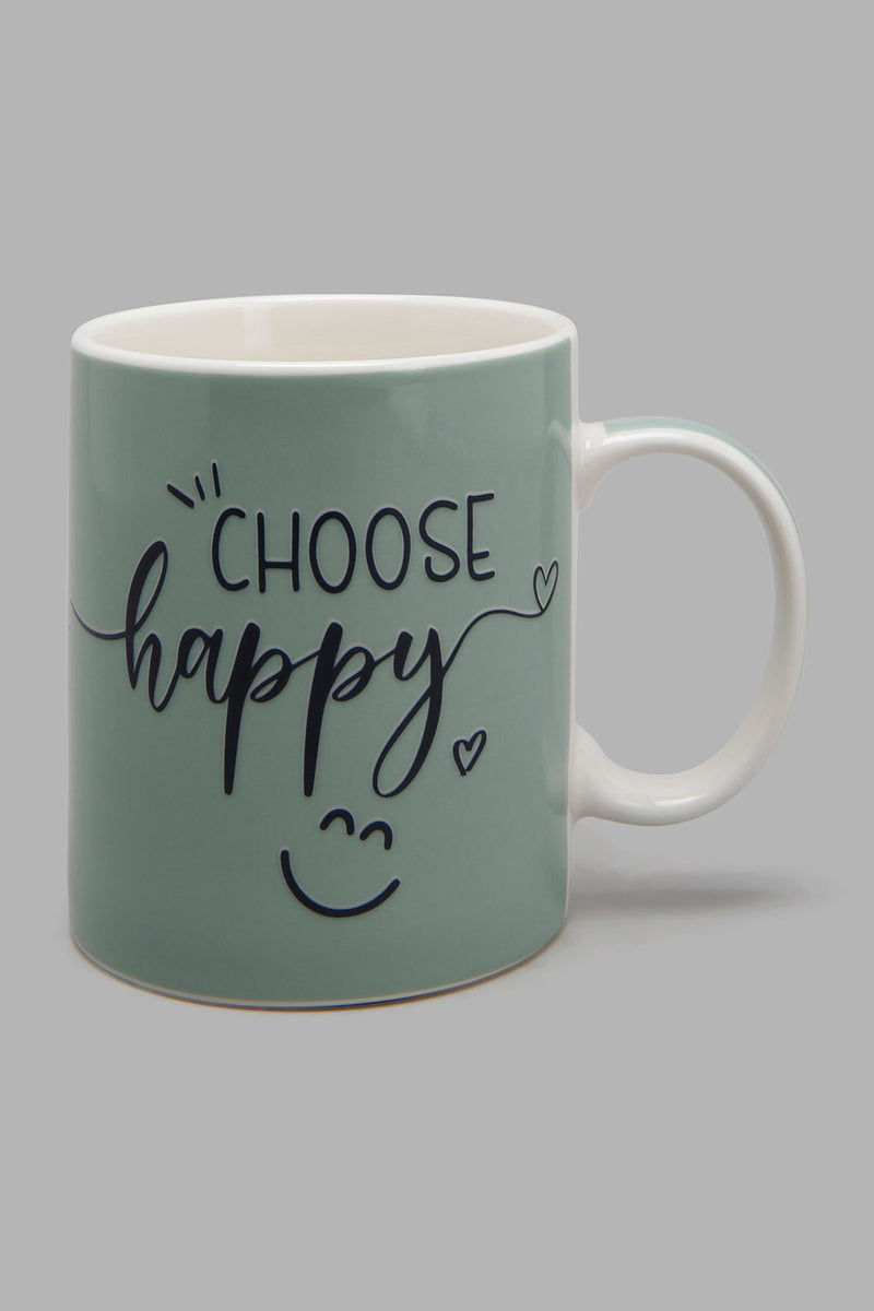 Redtag-Teal-Choose-Happy-Mug-Mugs-Home-Dining-