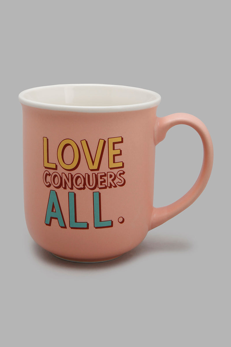 Redtag-Peach-Love-Conquers-All-Mug-Mugs-Home-Dining-