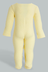 Redtag-Yellow-And-White-6-Pcs-Quilted-Giftset-Gift-Sets-Baby-0 to 12 Months