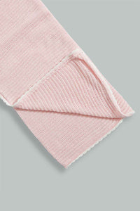 Redtag-White-Sweater-Blanket-Baby-Blankets-Baby-0 to 12 Months