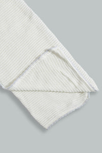 Redtag-Grey-Sweater-Blanket-Baby-Blankets-Baby-0 to 12 Months