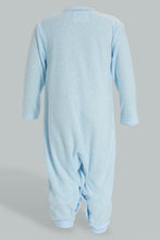 Load image into Gallery viewer, Redtag-Blue-Alphabets-Fleece-Romper-Rompers-Baby-0 to 12 Months
