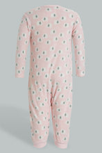 Load image into Gallery viewer, Redtag-Pink--Alphabets-Fleece-Romper-Rompers-Baby-0 to 12 Months
