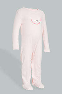 Redtag-Pink-And-White-Watermelon-Printed-2-Pack-Romper-Sleepsuits-Baby-0 to 12 Months