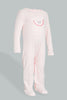 Redtag-Pink-And-White-Watermelon-Printed-2-Pack-Romper-Sleepsuits-Baby-0 to 12 Months